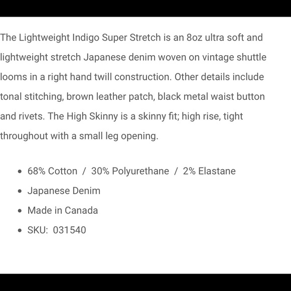 Naked and Famous high skinny denim size 30 BNWT - Picture 6 of 6